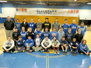 Brandon Boys Track---Front row seated from left, Jared Klanke, Chad Fochesato, Adam Trombley, Clay DeBoer, Brady Hendershott, Shane Foster, Carlos Angeles, Yota Mizuno and Ian Taggert. Second row from left, Kyle Jenkins, Nathan Walker, Josh Budha, Michael Collins, Blake Macias, Dillon Allen, Ethan Cheers, Xavier Ortiz and Kevin Bicket. Standing from left, Coach Hendershott, Taggert Tookie, Clay Hendershott, Michael Allen, Giorgio Querciani, Bryce Chamberlain, Nolan Tews, Hunter Evan, Liam Crowell and Coach Donders. Photo by Patrick McAbee. 