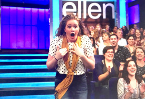 Ireland Sexton, a Brandon High School graduate and aspiring actress, made her national television screen debut, unrehearsed, on ‘The Ellen DeGeneres Show.’