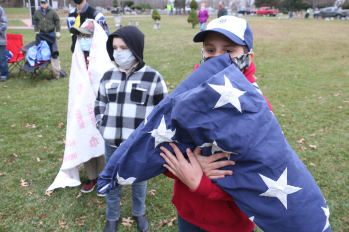 Honoring the flag